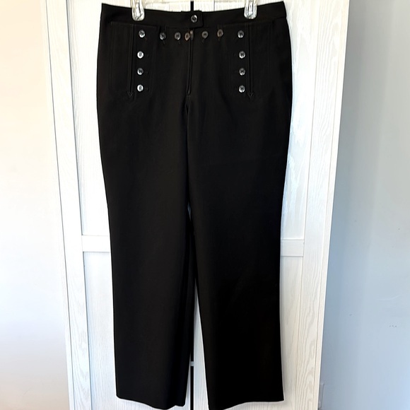 Defense Logistics Agency Quarterdeck Women's Navy Blue/Black Wool‎ Trousers 16JP - Picture 1 of 10